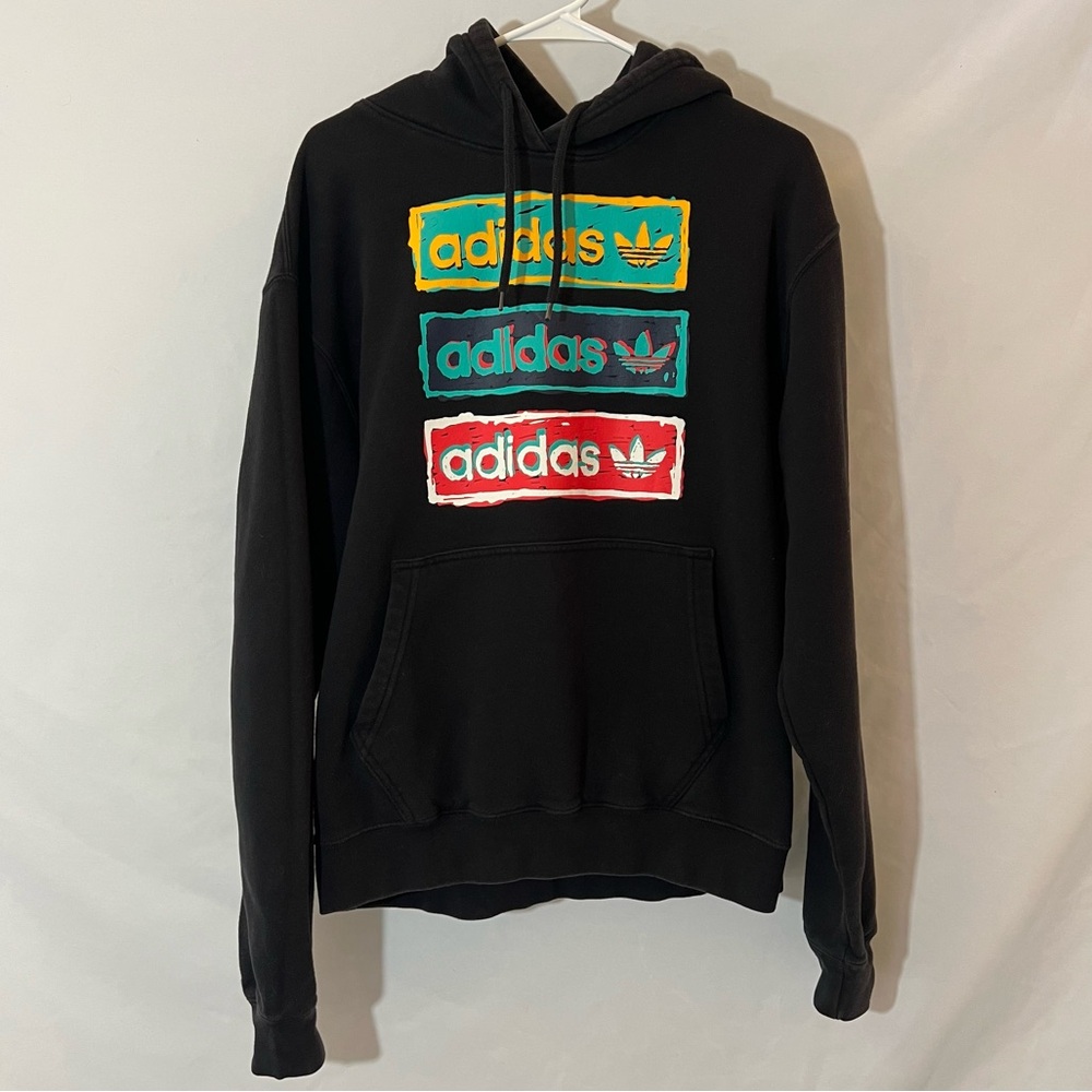 Adidas tri-linear Hooded Sweatshirt - Mens L